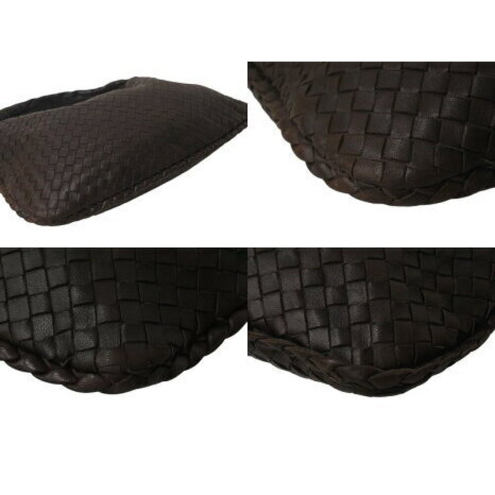 Bottega Veneta Intrecciato Hobo Hobo Shoulder Bag Brown Leather - Picture 5 of 8